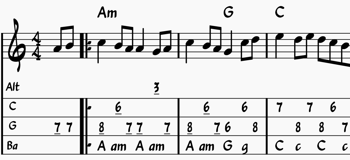 CADB Tablature