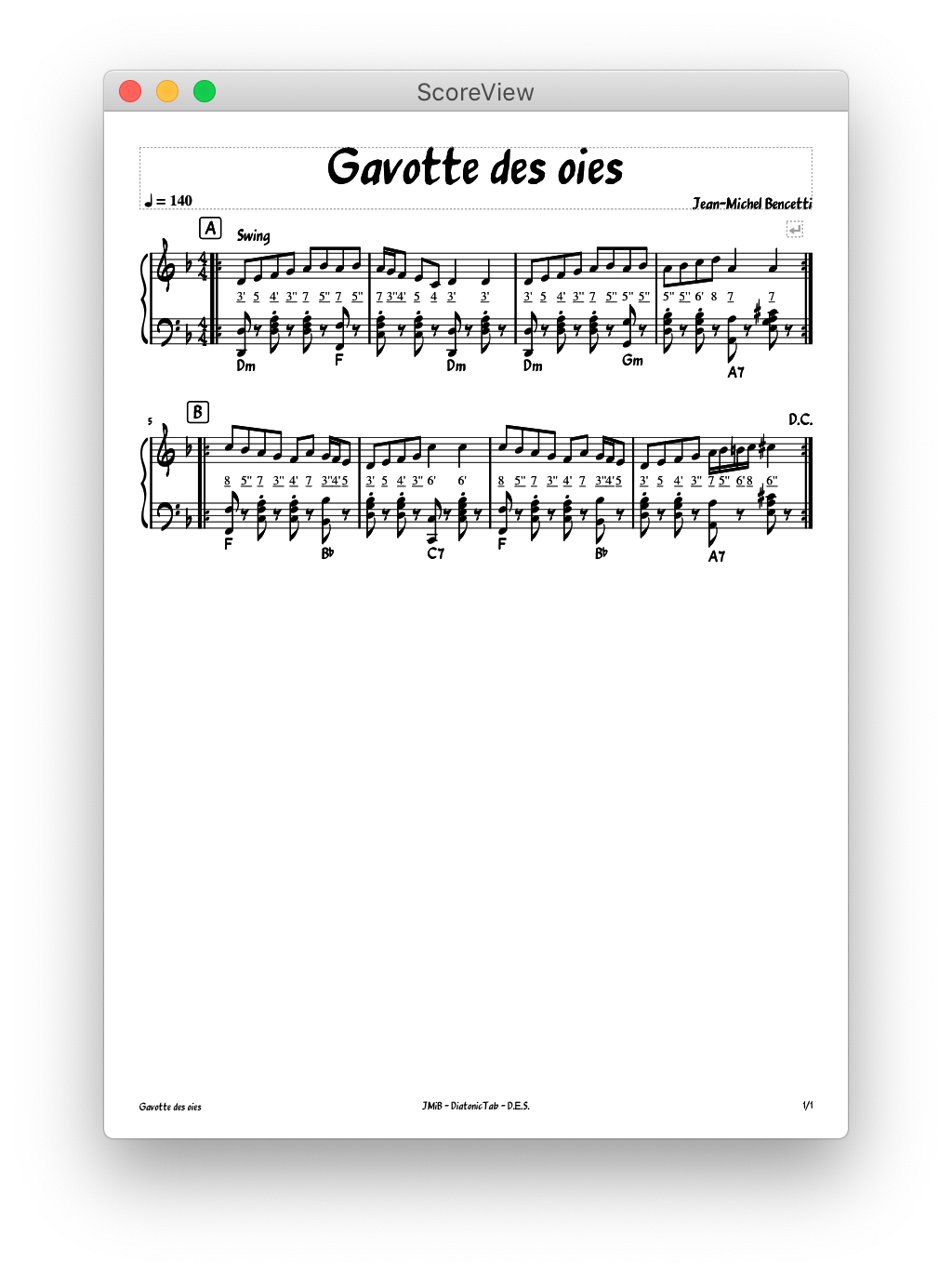 Partition Gavotte_des_oies