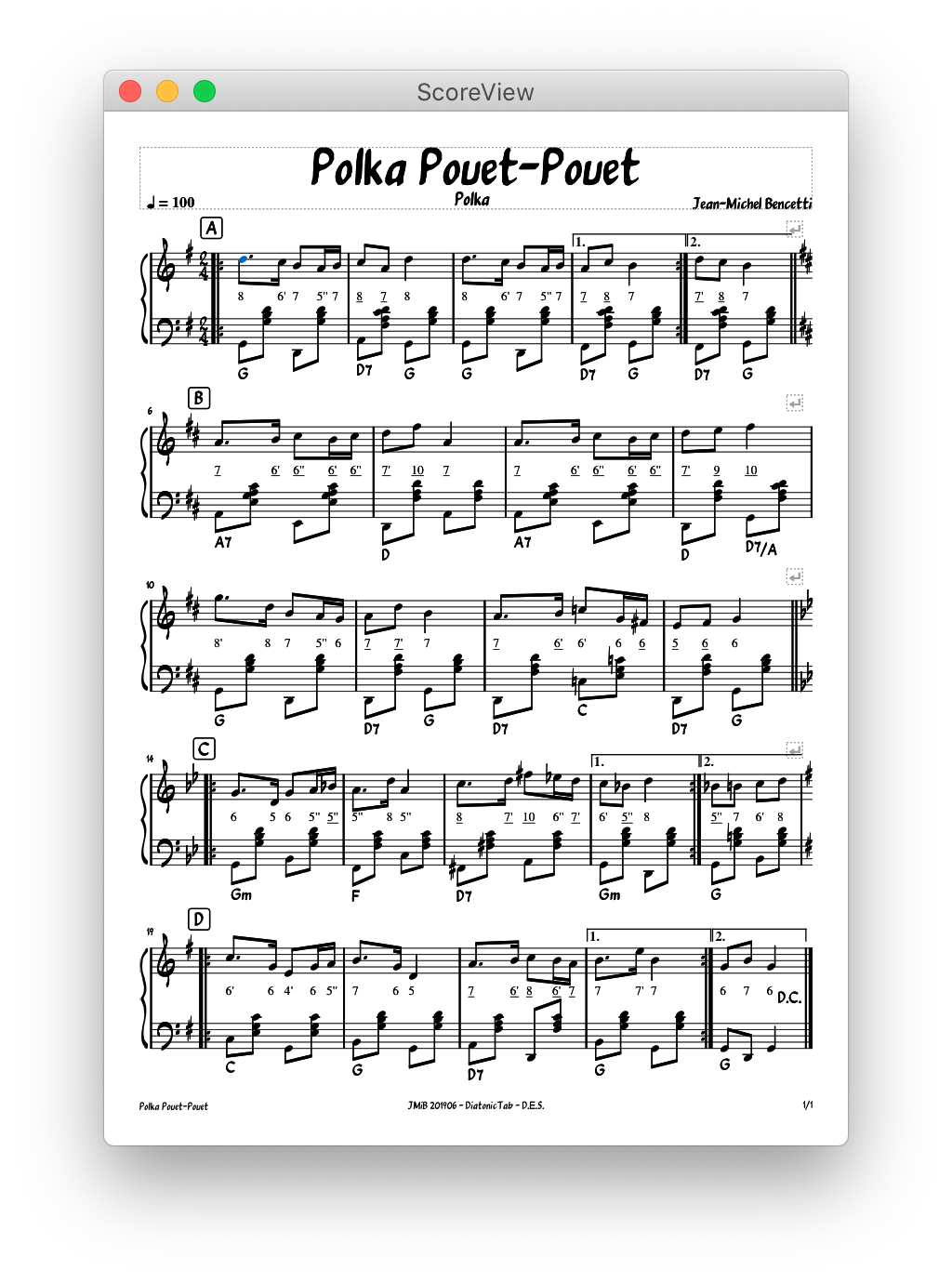 Partition Polka_Pouet-Pouet